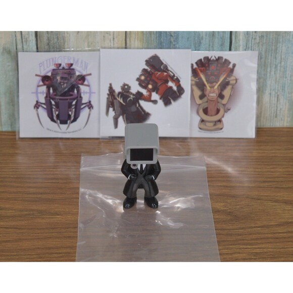 Skibidi Toilet Cameraman Figure Series 1 Bonkers Toys 2.5" Mini Open Blind Bag - Picture 8 of 8